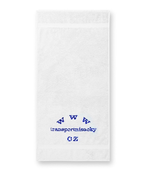 Froté ručník bílý s výšivkou 50x100cm